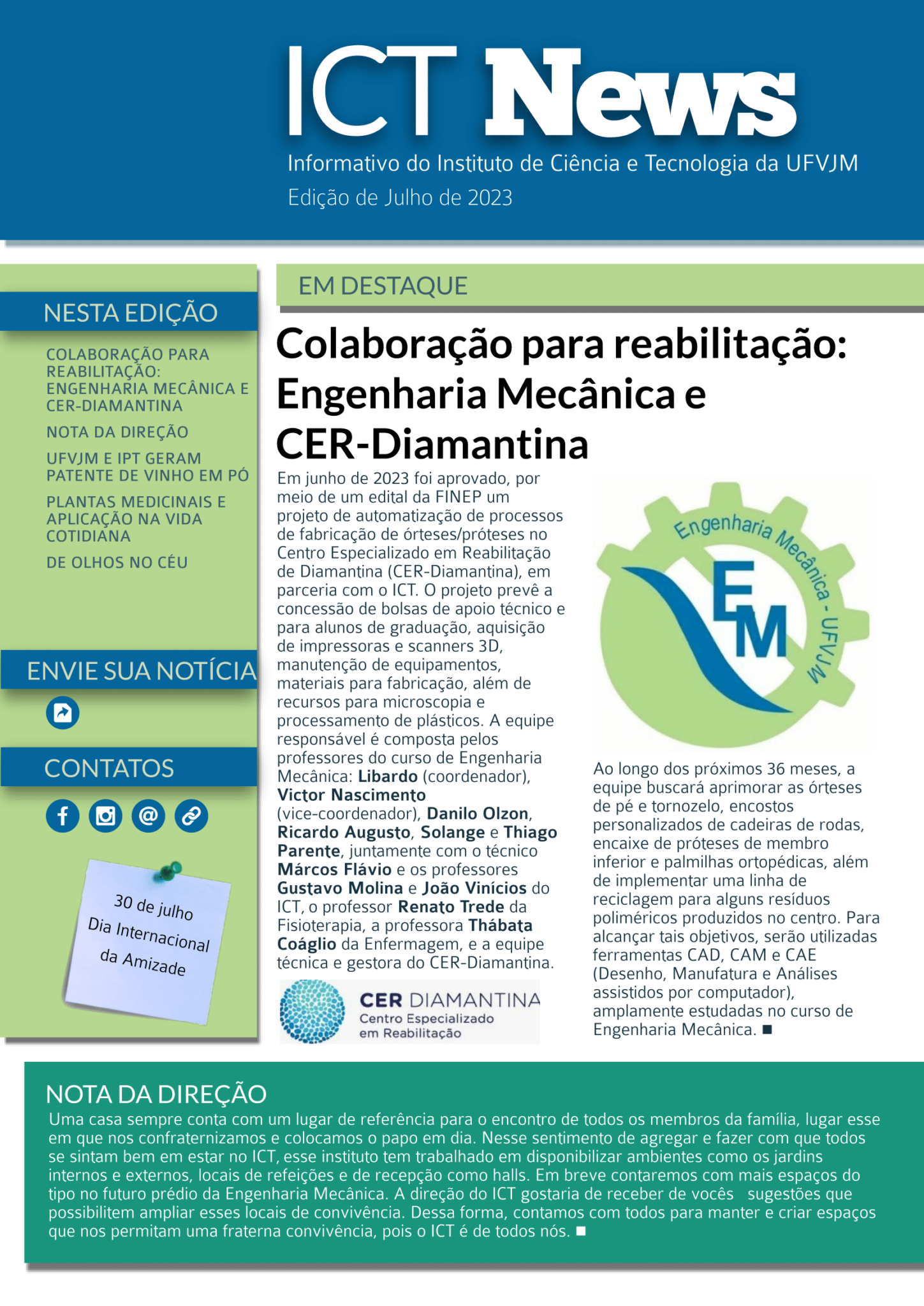 Edi O Do Ict News Instituto De Ci Ncia E Tecnologia